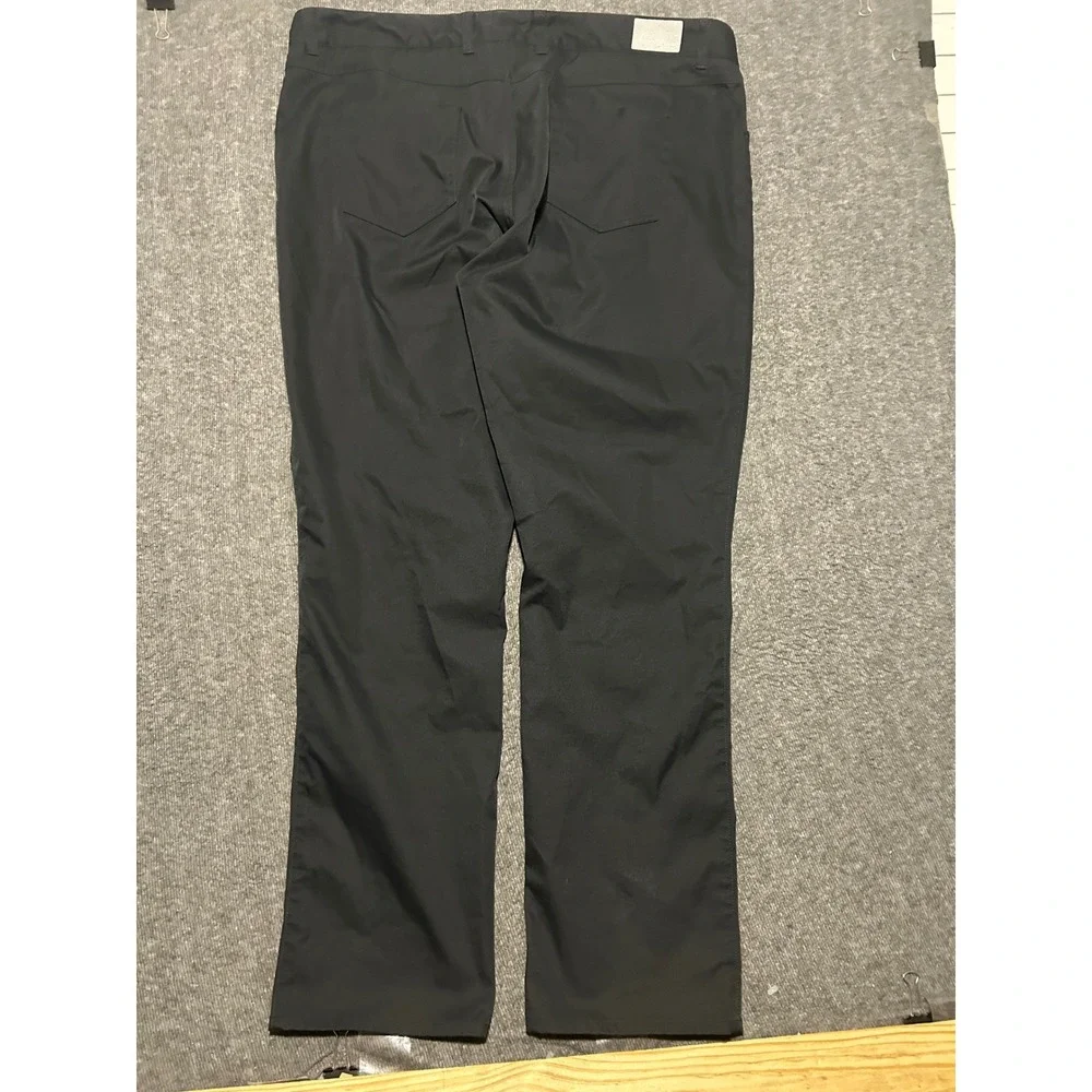 Peter millar eb66 chino pants mens black golf performance fit 42X32